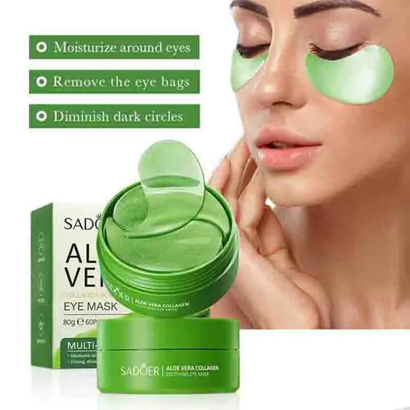 Sheet Mask Collagen - 60 قطعة قناع عين الكولاجين الألوة