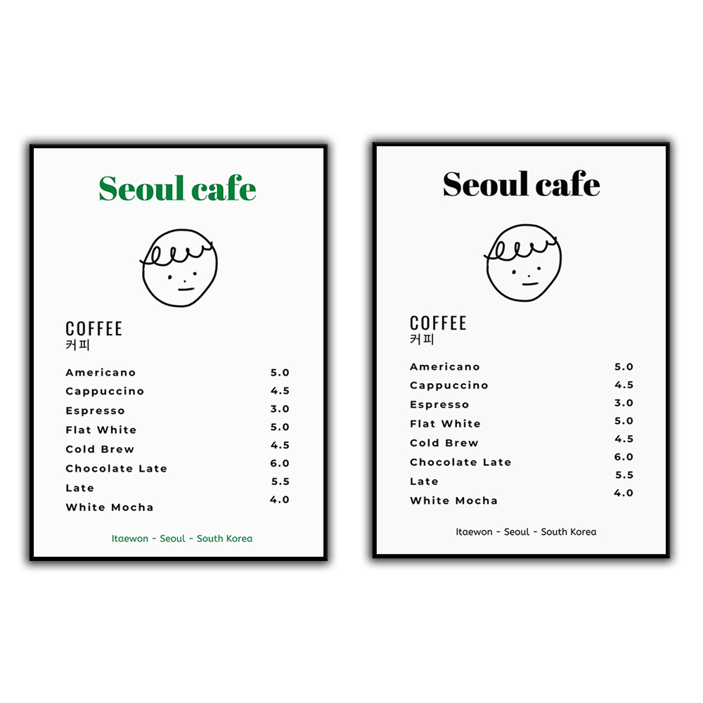 South Korea Lifestyle - سيول مقهى طباعة جدار الفن للطباعة