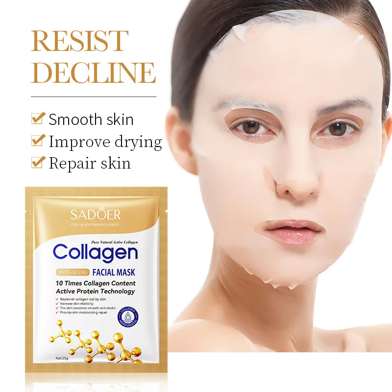 50/30/20/10 قطع من أقنعة الوجه - مراجعة Sheet Mask Collagen وسعره