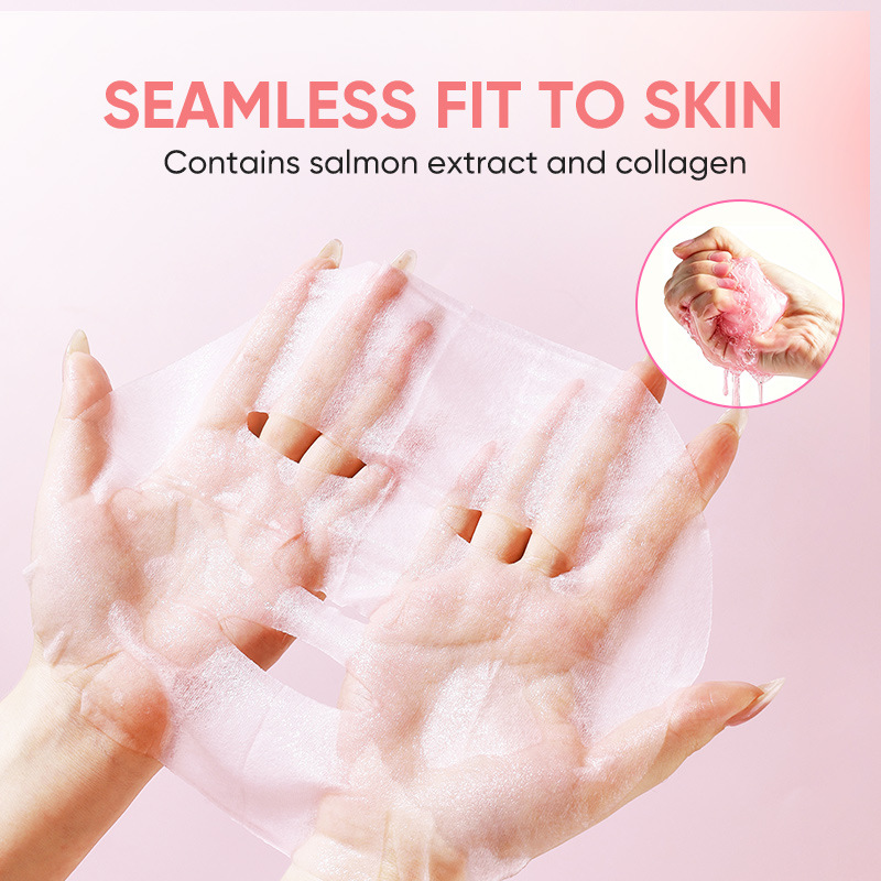 قناع وجه بالحمض النووي للسلمون - مراجعة Sheet Mask Collagen وسعره