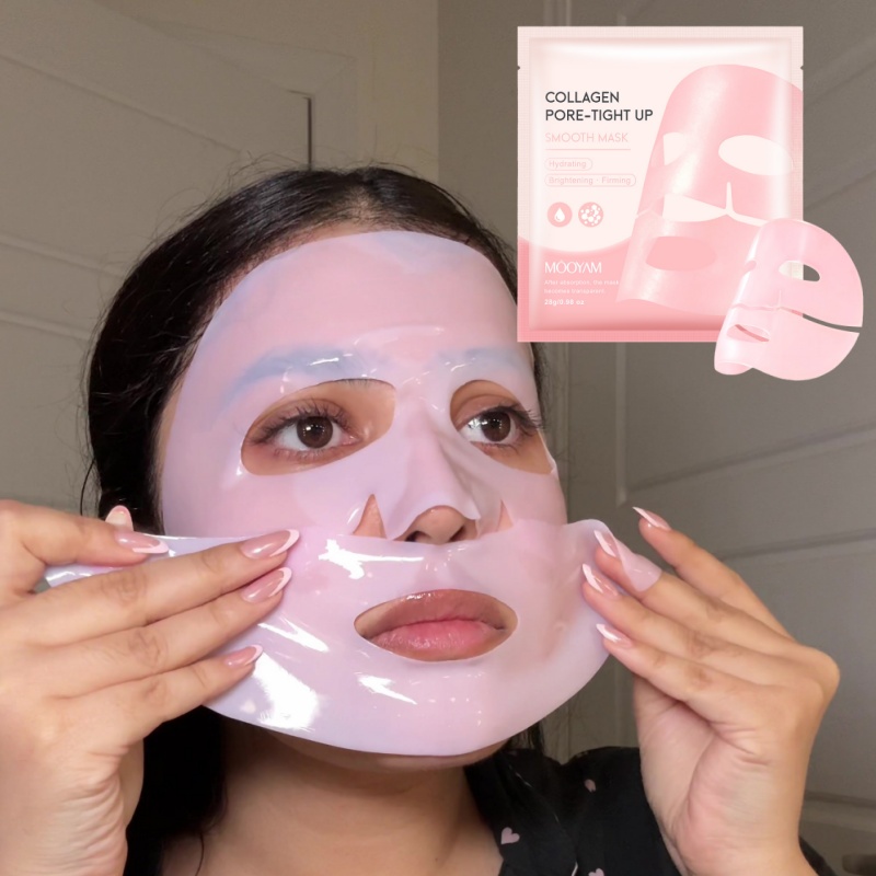قناع الكولاجين الوردي للتنظيف  - مراجعة Sheet Mask Collagen وسعره