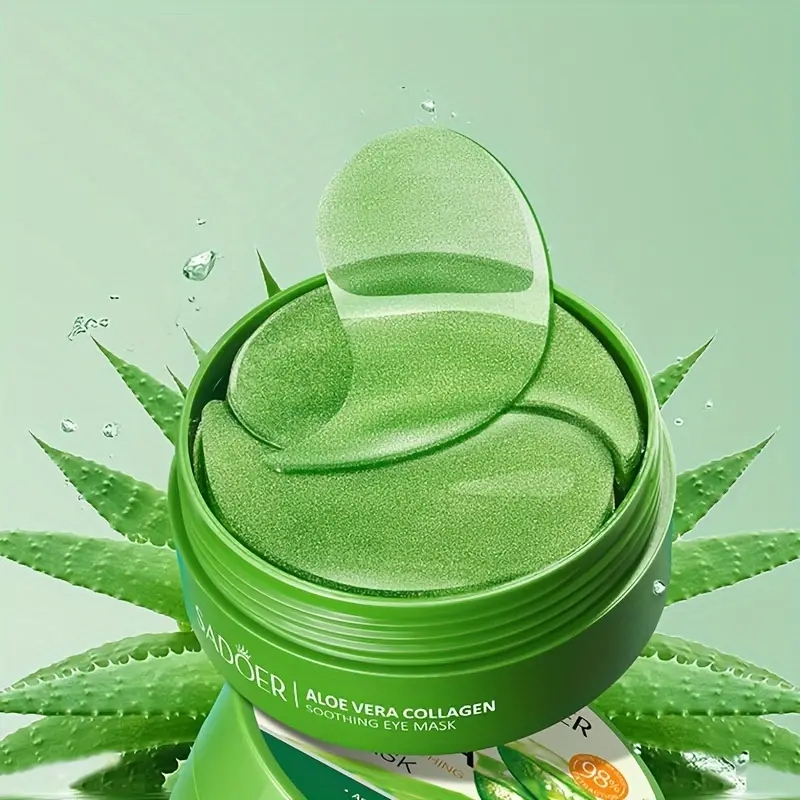 60 قطعة من قناع العين بالصبار  - مراجعة Sheet Mask Collagen وسعره